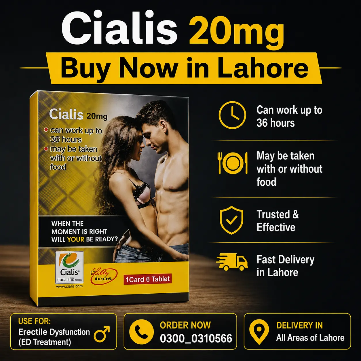 Cialis 20mg Buy Now in Lahore